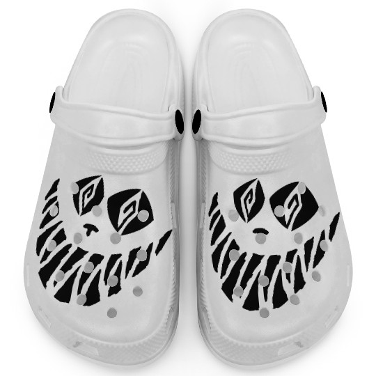 Crazy Cheshire Cat Face Clogs