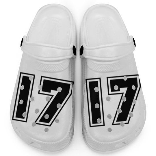 College jersey letter 17 Clogs