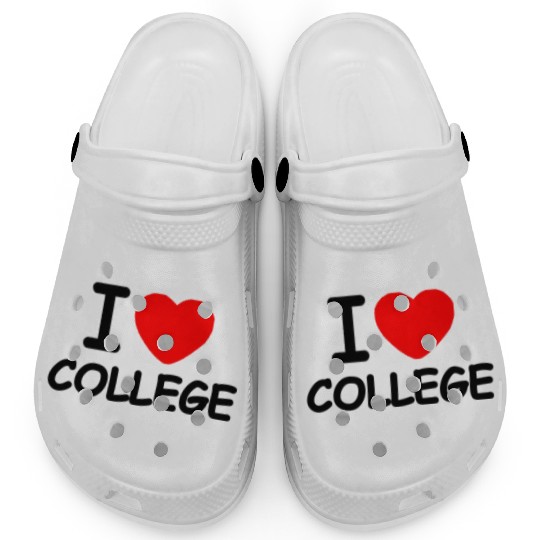 I Love College Clogs