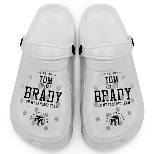 FANTASY QB Tom Brady 12 Clogs