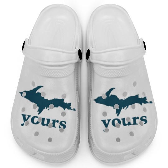 Up Yours Michigan Funny Upper Peninsula Apparel Clogs