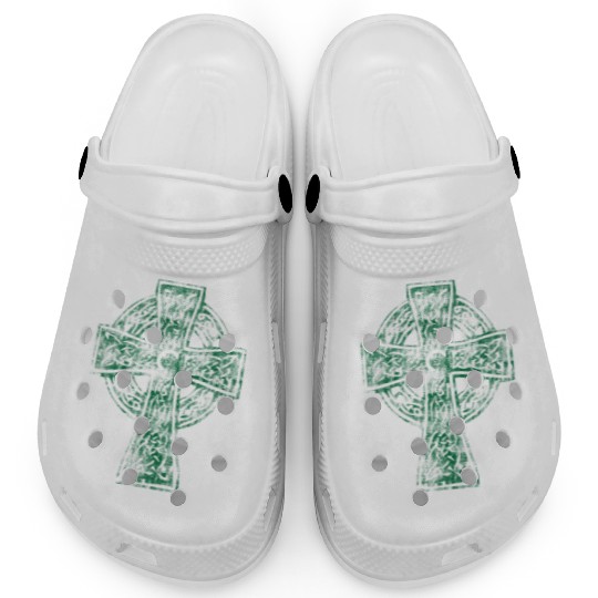 Classic Vintage Style Celtic Cross Crucifix Clogs