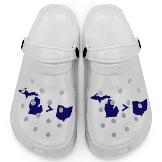 Funny Michigan Greater Than Ohio Clogs