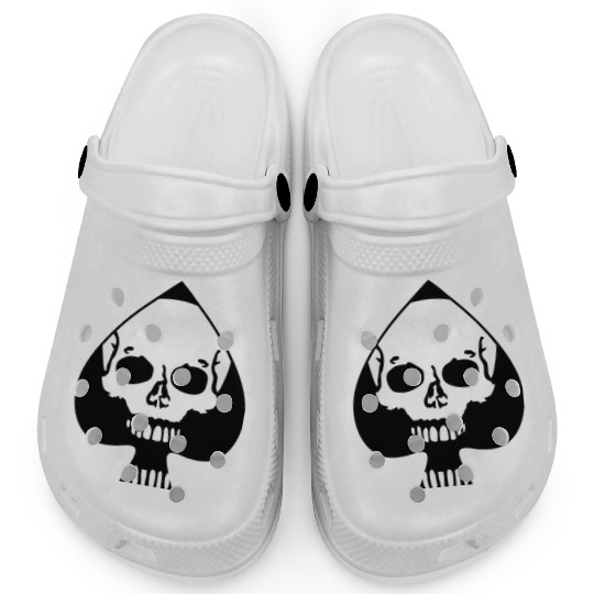 Ace of Spades Skull Clogs