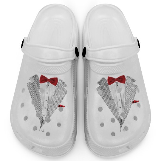 bow tie sear sucker tuxedo Clogs