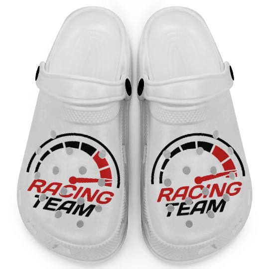 Racing team speedometer quick lawn Clogs