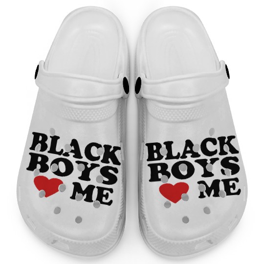 BLACK BOYS LOVE ME Clogs