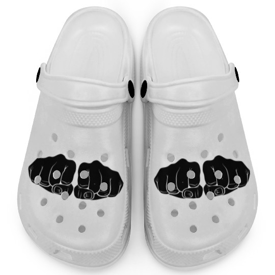 fist black power Clogs