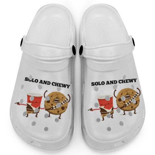 Funny star wars han solo and chewbacca Clogs