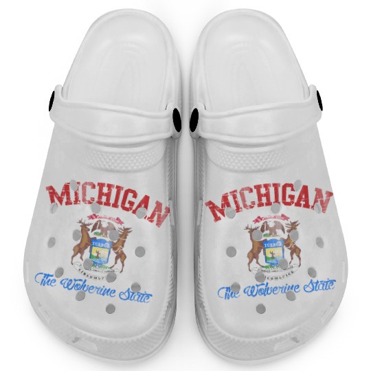 Michigan Wolverine State Clogs