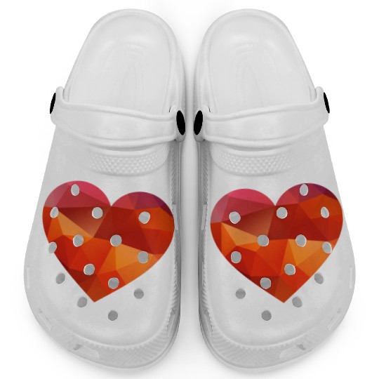 valentines day heart Clogs