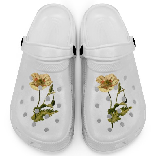Opium poppy (detailed) Clogs