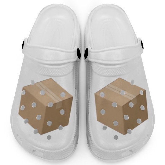 3D Isometric Cardboard Box Clogs