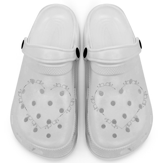 Fancy Ornate Heart Clogs