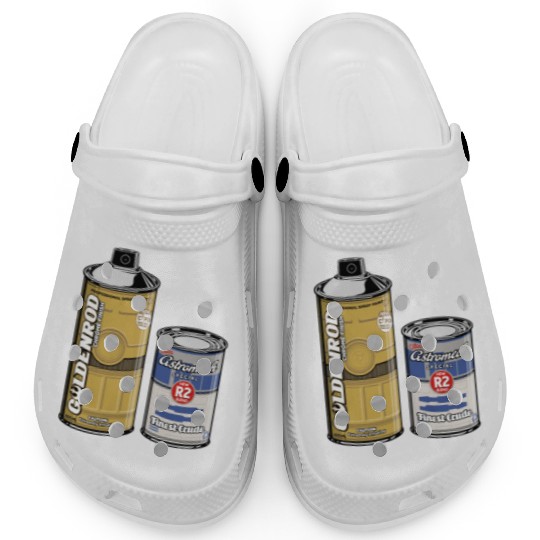 Funny Star Wars r2d2 and c3p0 parody Clogs