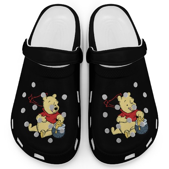 Disney Winnie The Pooh Line Art Portrait Clogs