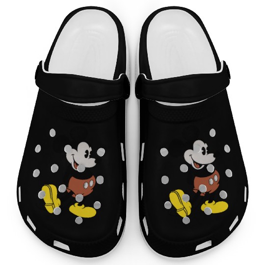 Disney Mickey Mouse Mens Vintage Standing Clogs
