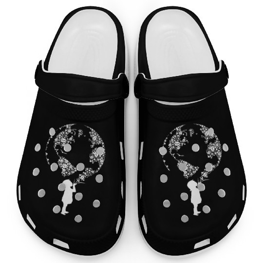 Earth Day Child (white) Clogs