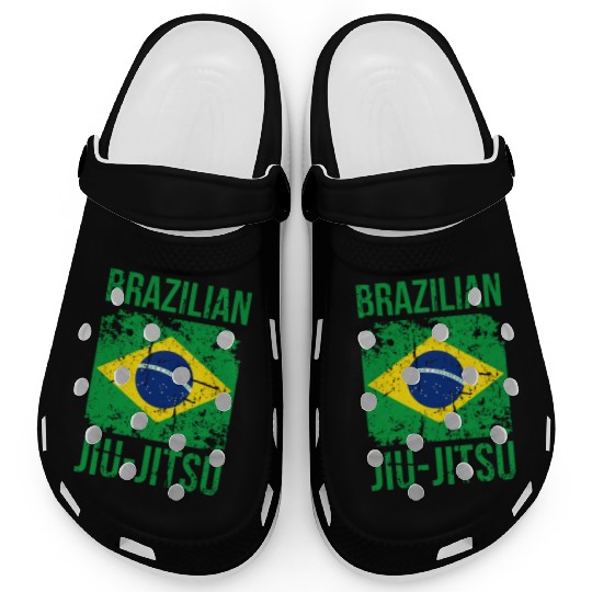 BJJ Brazilian Jiu Jitsu Flag Martial Arts Clogs