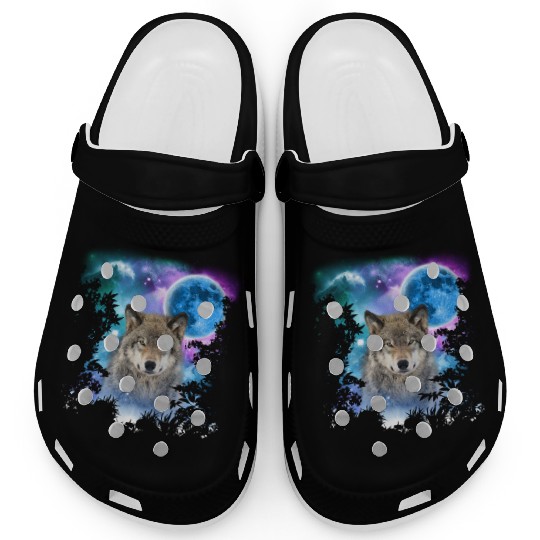 Timber Wolf MidNight Forest Clogs