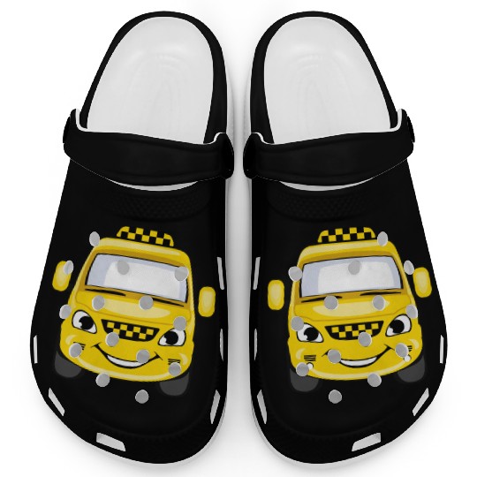 Taxi design art Clogs