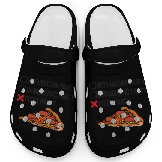 Republican Party vs Democratic Party vs Pizza Part Clogs