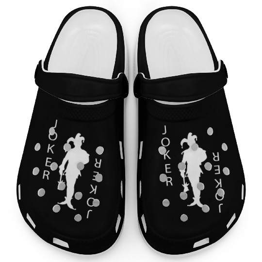 Joker Playing Card Gambling Clogs