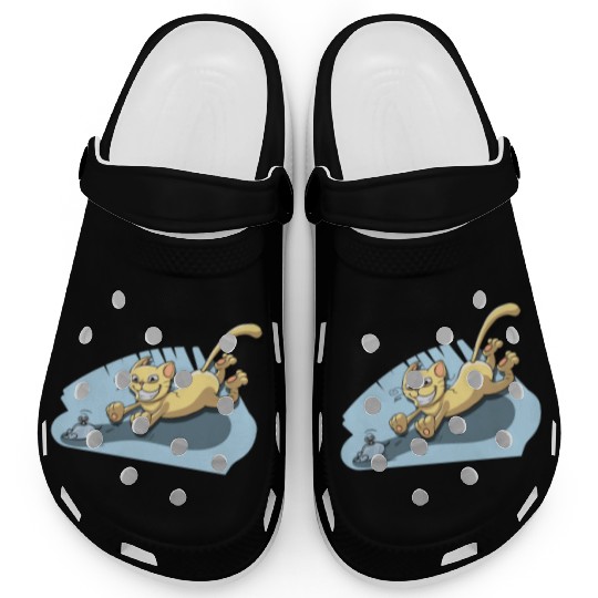 Cat Running After Rat - Tom and Jerry Illustration Clogs