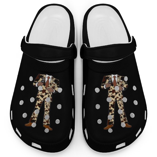 The Classic Cow Suit Clogs