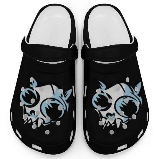 cat skull Clogs