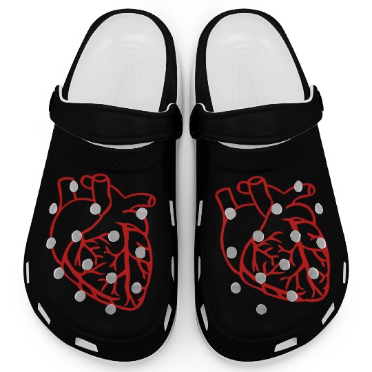 Anatomical heart Clogs