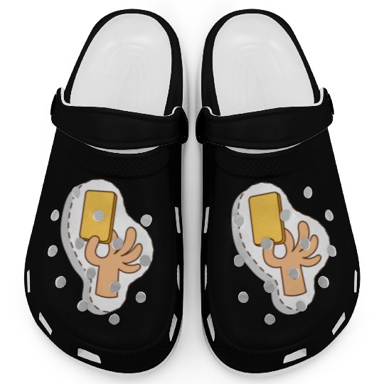 Football referee yellow card Clogs