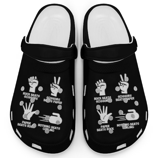 Curling Rock Paper Nothing Beats Clogs