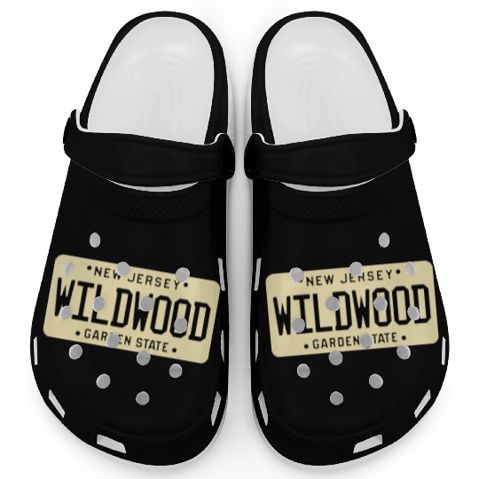 Wildwood New Jersey License Plate Clogs