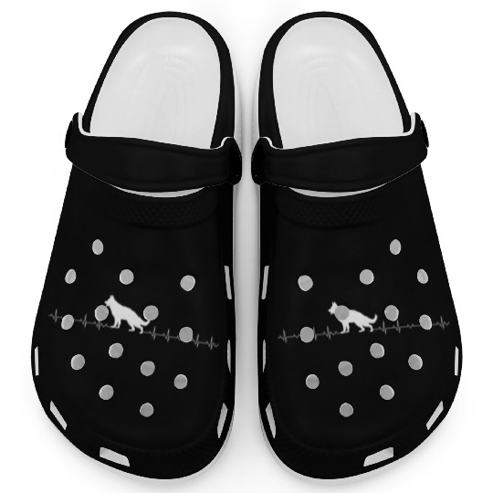 German Shepherd - German Shepherd Heartbeat Clogs