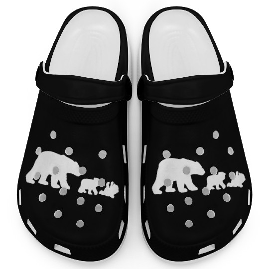 POLAR BEAR AND CUBS Clogs