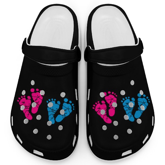 Twin Baby Feet - Pregnancy - Maternity - Mom to be Clogs
