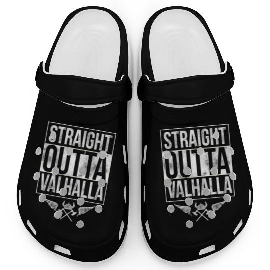 Straight Outtta Valhalla Vikings Clogs