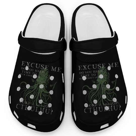 Lord & Savior Cthulhu Funny Lovecraft Vintage Clogs