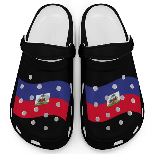 flag haiti Clogs