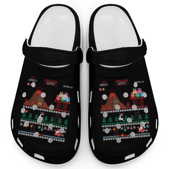 Santa vs Krampus: Merry 8-bit Christmas Clogs