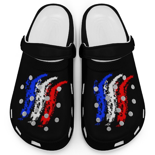 vintage flag of France Clogs