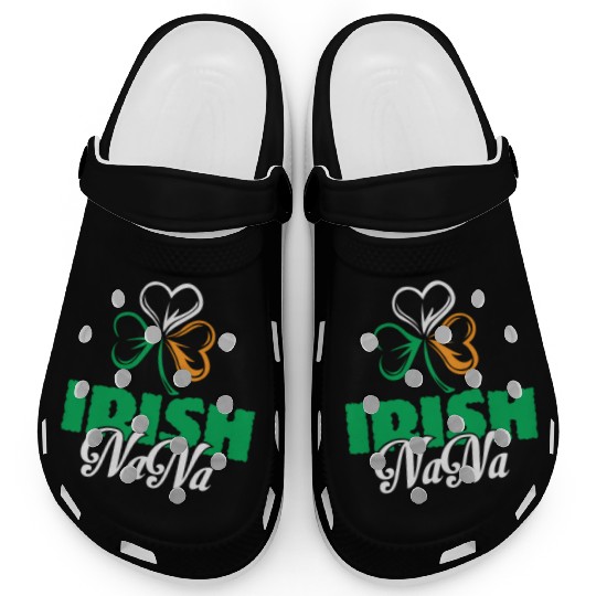 Irish Nana Shamrock Clover - Cute Irish Clogs