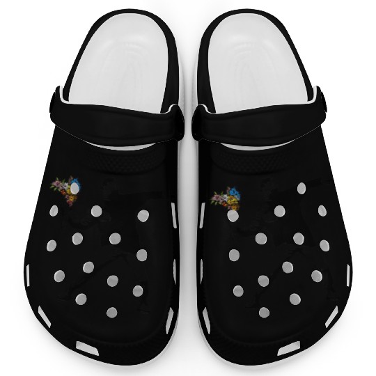 Banksy Rage Flower Thrower Clogs