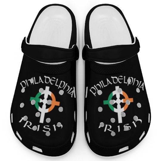 Ireland Pride Philadelphia Irish Celtic Cross Clogs