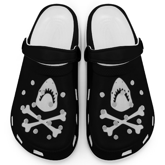 Shark crossbones Clogs