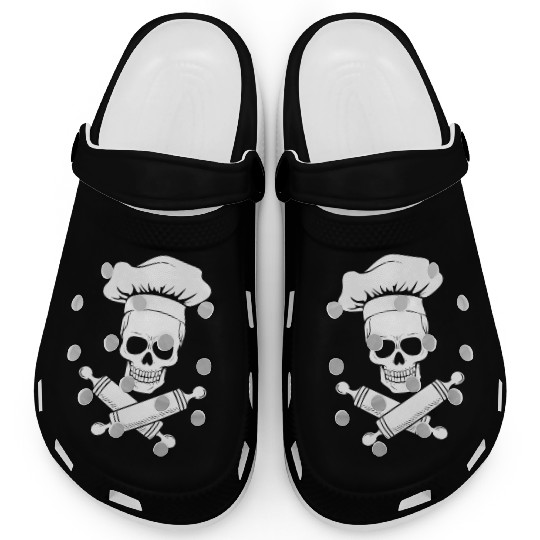 baker skull hat gift love bread cake yummy relax Clogs