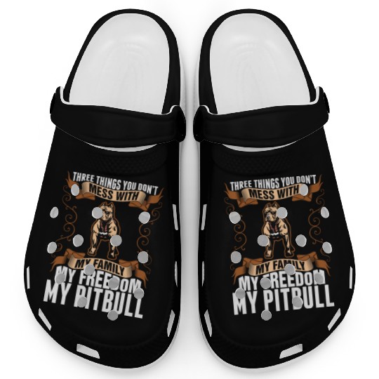 My Freedom My Pitbull Dog Clogs