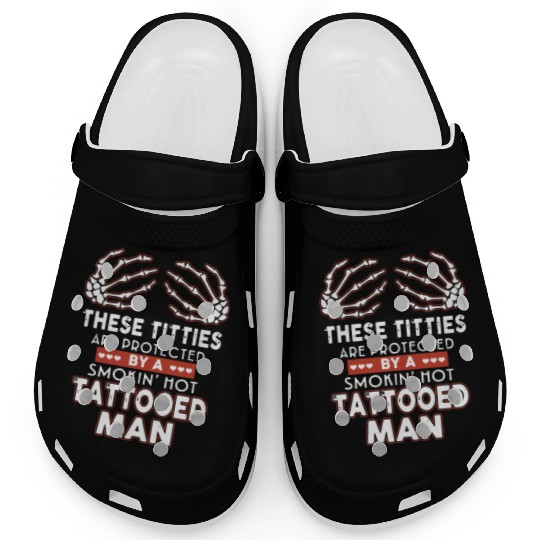 there titties are protected by a smoking hot tatto Clogs