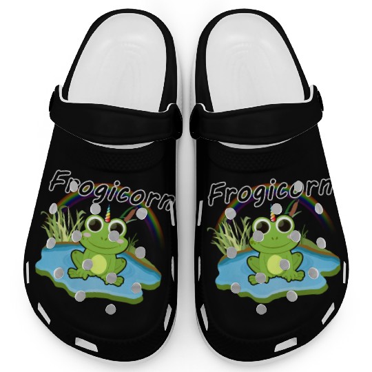 FROGICORN frog unicorn fantasy animal cute kids birthday gift Clogs